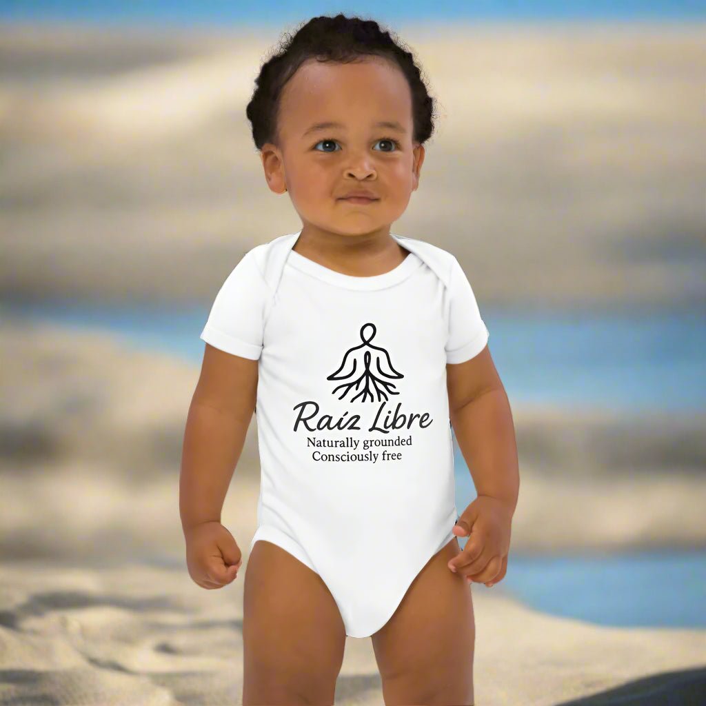 100% certified organic cotton Baby Bodysuit - Viva Raíz - Raíz Libre