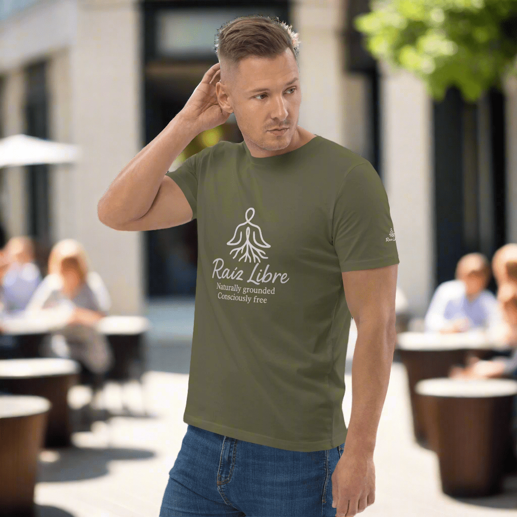 GOTS - Certified Vegan Unisex Tee – Softer Than Conventional Cotton, Guilt - Free - Intense Raíz - Raíz Libre