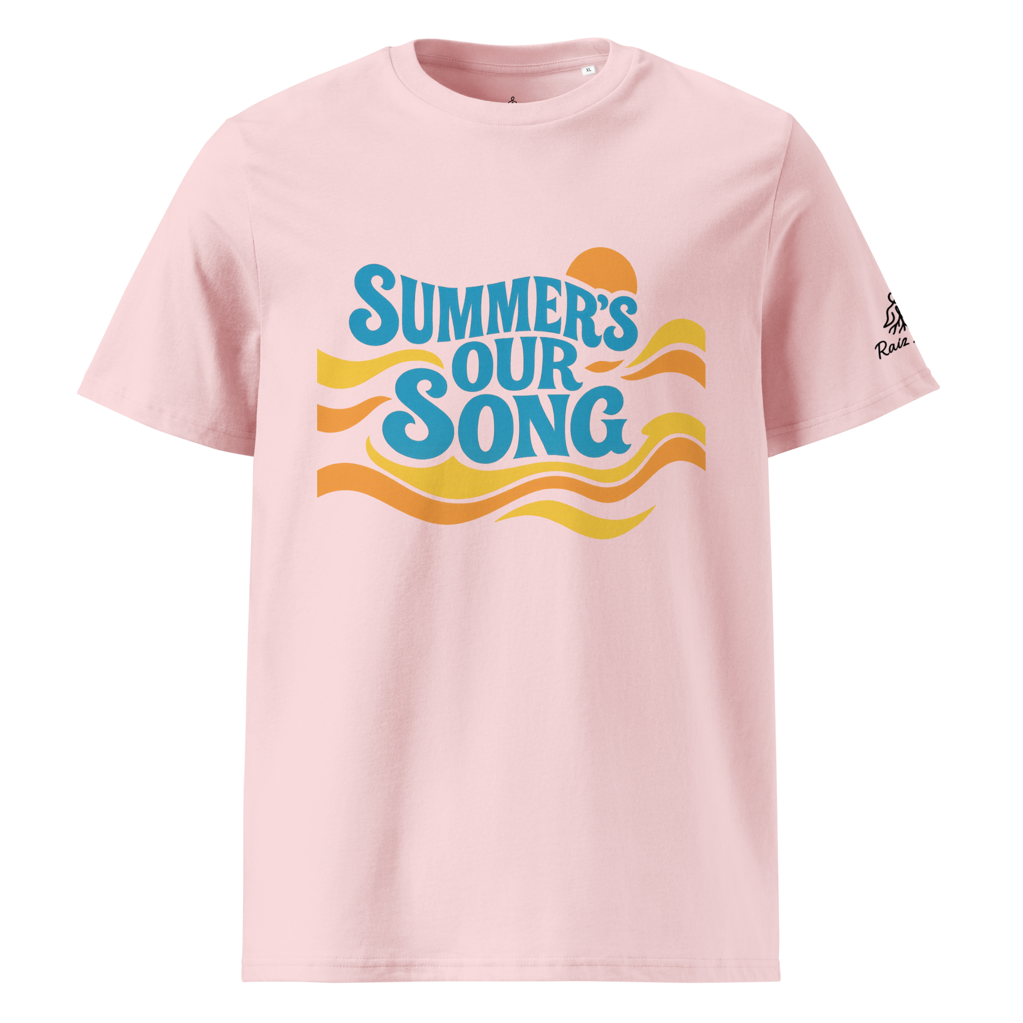 Organic certified cotton t-shirt Summerś our Song - Unisex - Light colours - Raíz Libre