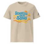 Organic certified cotton t-shirt Summerś our Song - Unisex - Light colours - Raíz Libre