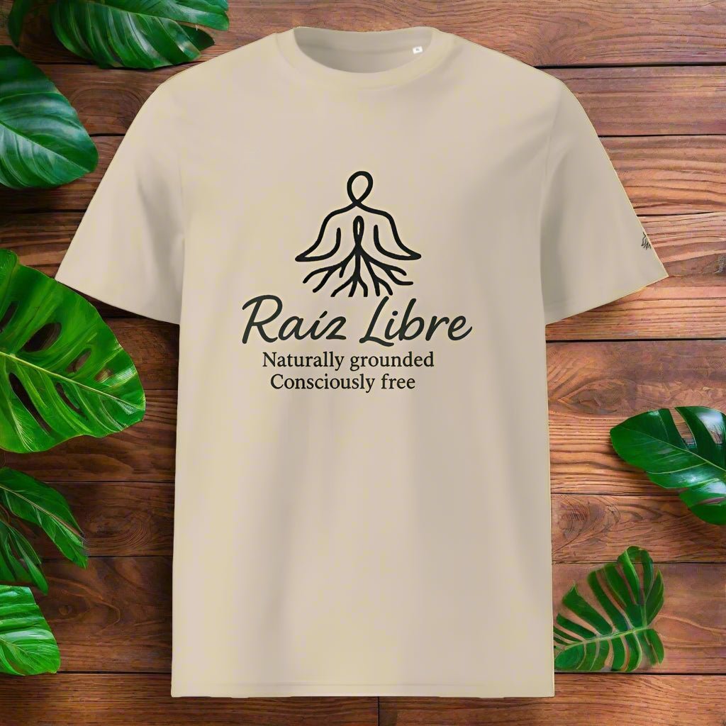 GOTS - Certified Vegan Unisex Tee – Softer Than Conventional Cotton, Guilt - Free - Viva Raíz - Raíz Libre