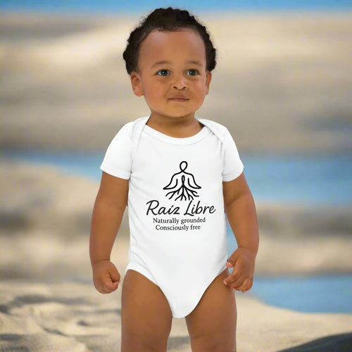 100% certified organic cotton Baby Bodysuit - Viva Raíz - Raíz Libre