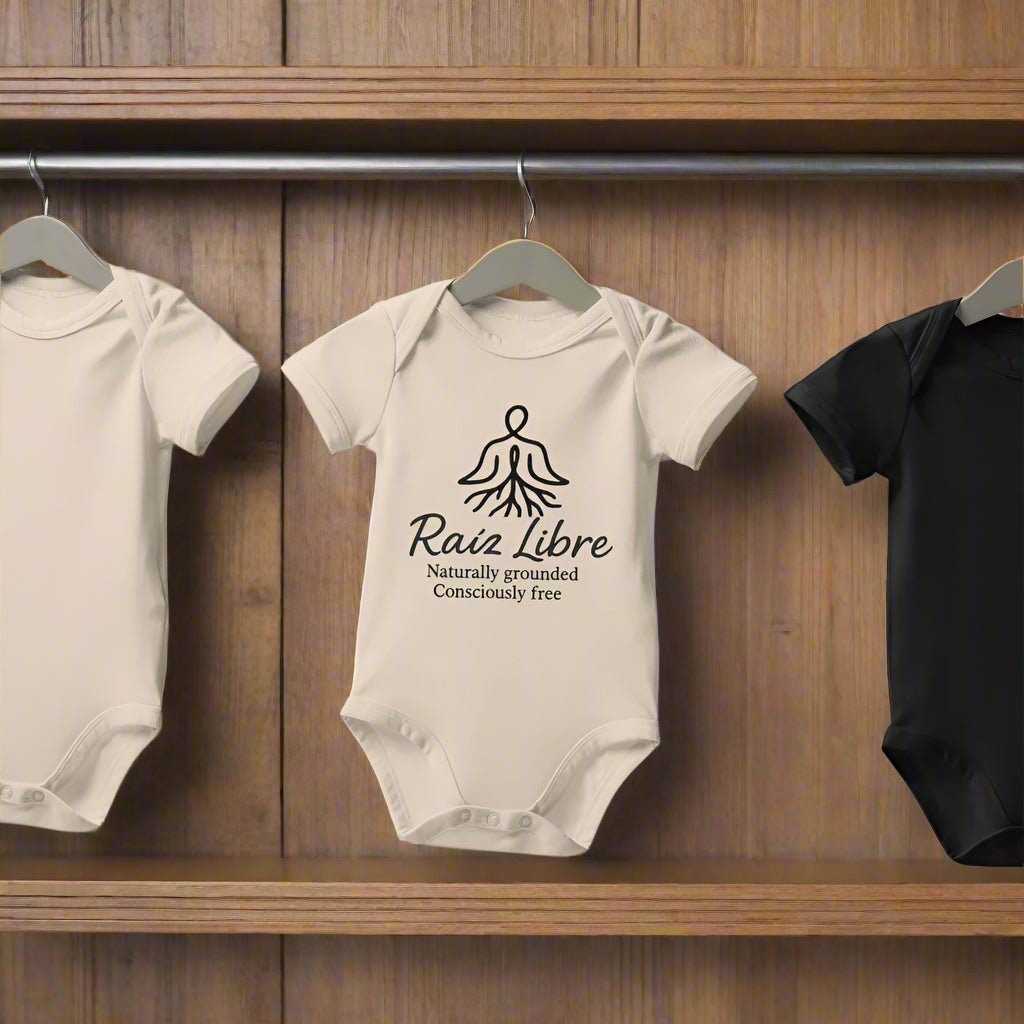 100% certified organic cotton Baby Bodysuit - Viva Raíz - Raíz Libre