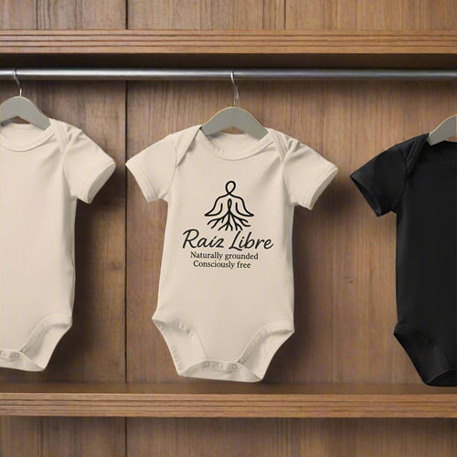100% certified organic cotton Baby Bodysuit - Viva Raíz - Raíz Libre