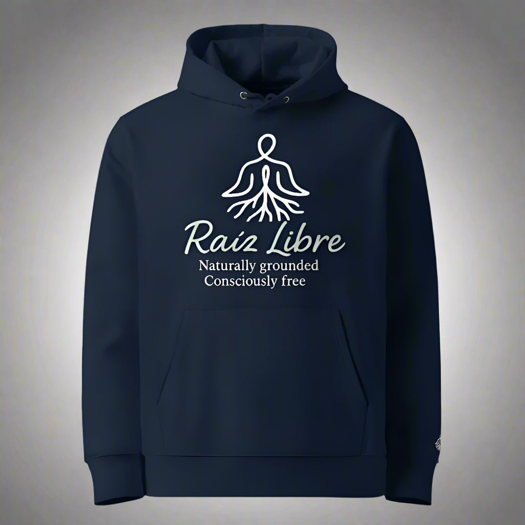 The deep Raíz Libre Hoodie - Organic comfort with purpose - Raíz Libre