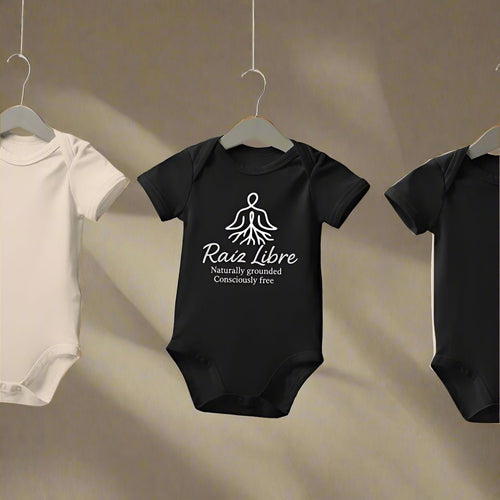100% certified organic cotton Baby Bodysuit - Deep Raíz - Raíz Libre