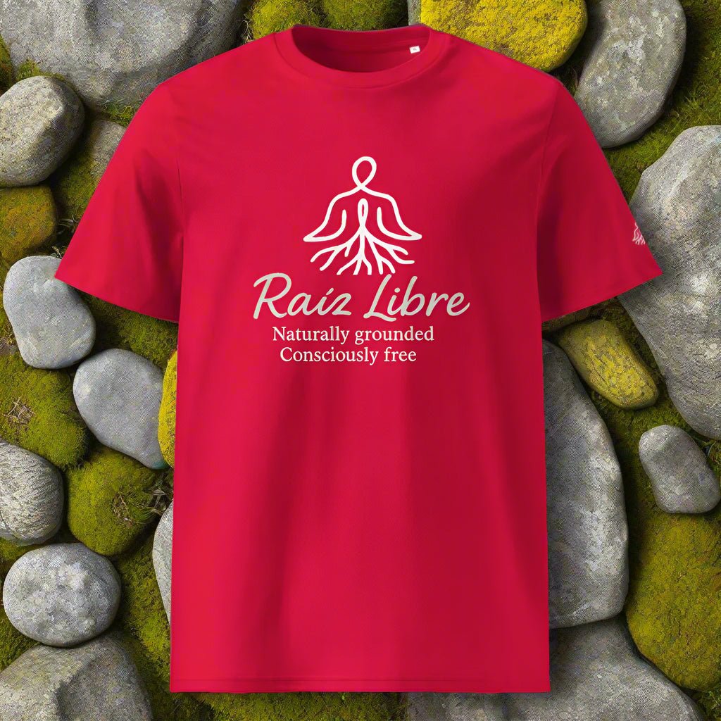 GOTS - Certified Vegan Unisex Tee – Softer Than Conventional Cotton, Guilt - Free - Intense Raíz - Raíz Libre
