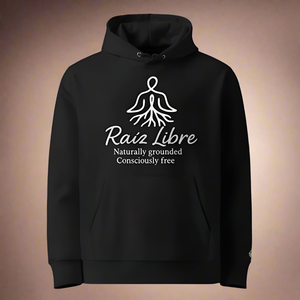 The deep Raíz Libre Hoodie - Organic comfort with purpose - Raíz Libre