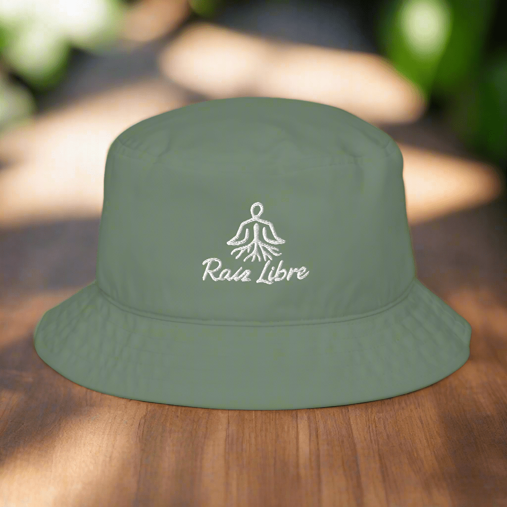 Organic Embroidered Bucket Hat - Raíz Profunda - Raíz Libre