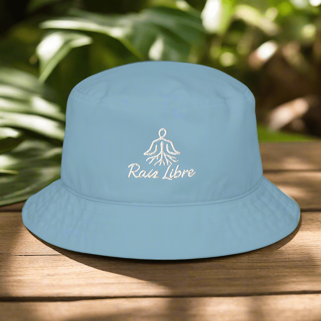 Organic Embroidered Bucket Hat - Raíz Profunda - Raíz Libre