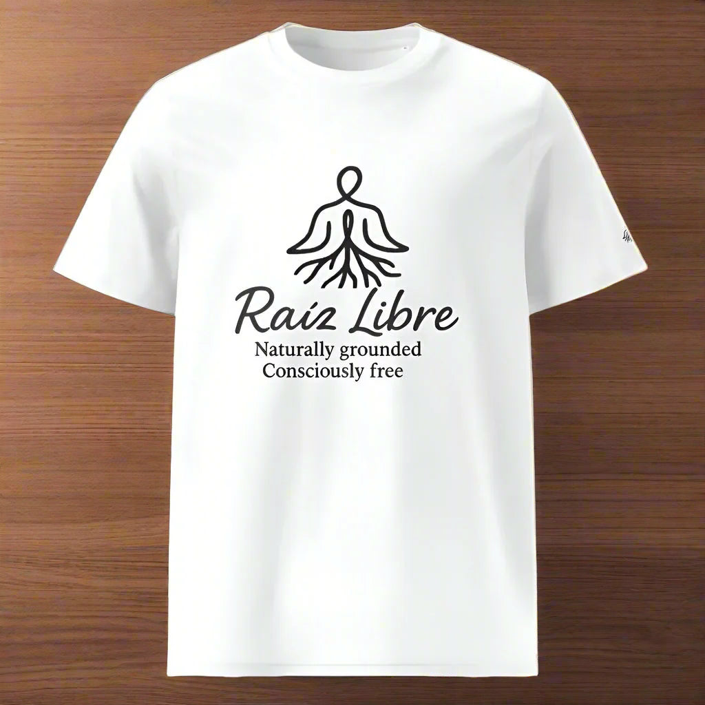 GOTS - Certified Vegan Unisex Tee – Softer Than Conventional Cotton, Guilt - Free - Viva Raíz - Raíz Libre