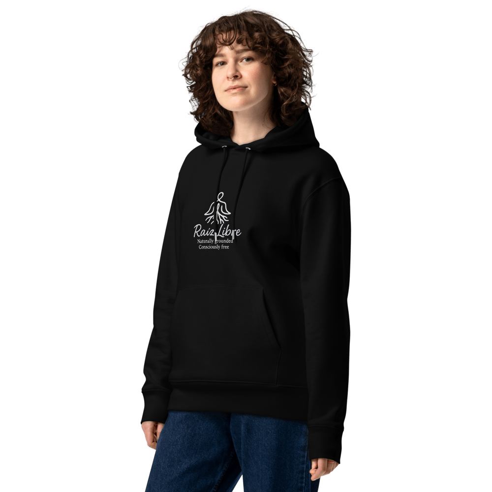 The deep Raíz Libre Hoodie - Organic comfort with purpose - Raíz Libre