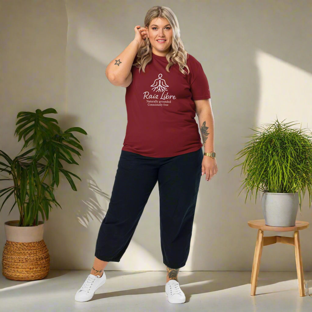 GOTS-Certified Vegan Unisex Tee – Softer Than Conventional Cotton, Guilt-Free  - Intense Raíz