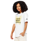 Inspirational organic ribbed neck white t-shirt - Whispers of Light Collection - Unisex - Raíz Libre
