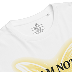 Inspirational organic ribbed neck white t-shirt - Whispers of Light Collection - Unisex - Raíz Libre